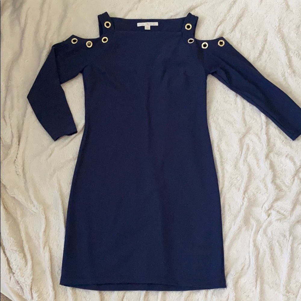 Boston Proper cold shoulder dress